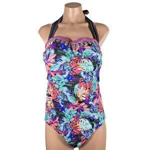 Size 16 Swimsuits For All One Piece Swimsuit Underwire Support Slimming Tummy